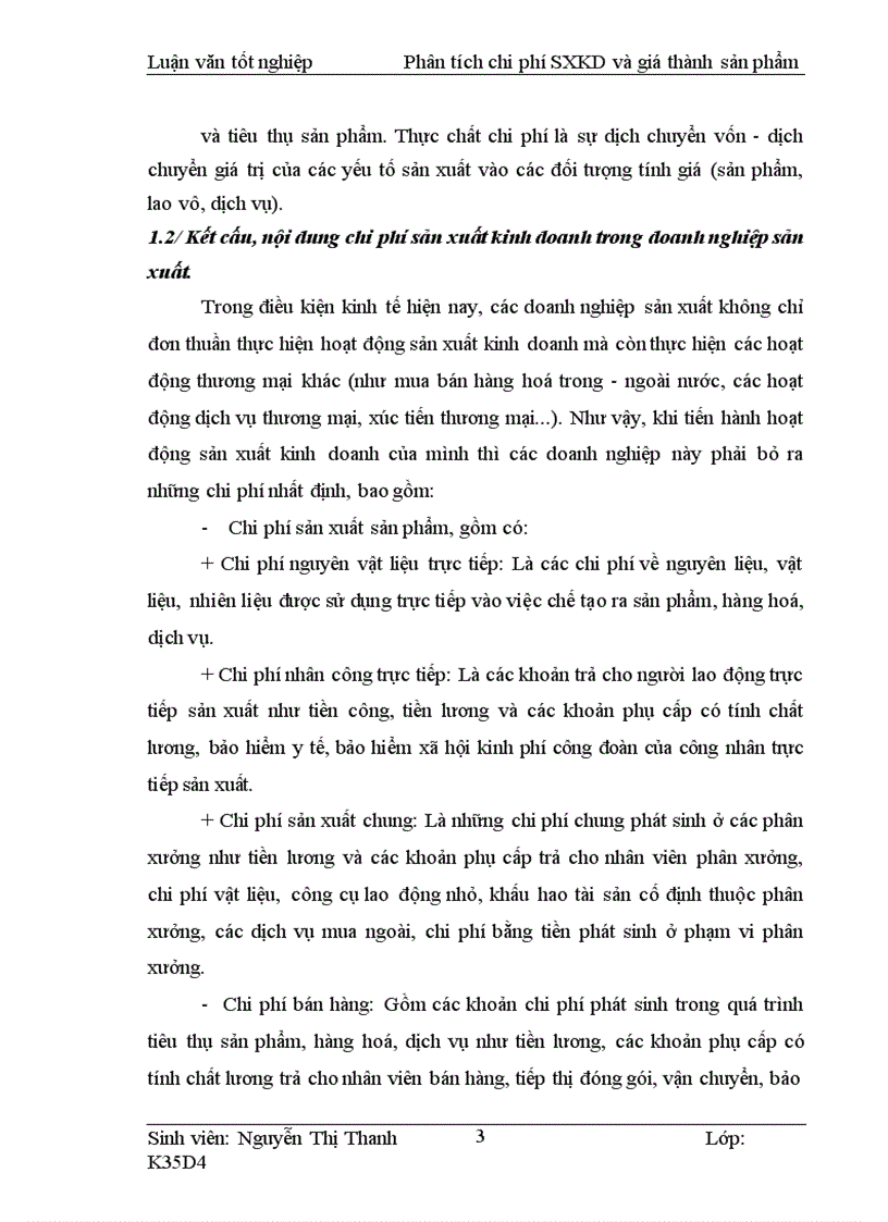 image for page Phân tích tình hình thực hiện chi phí sản xuất kinh doanh và giá thành sản phẩm và các biện pháp góp phần tiết kiệm chi phí tại Công ty giầy Thăng Long