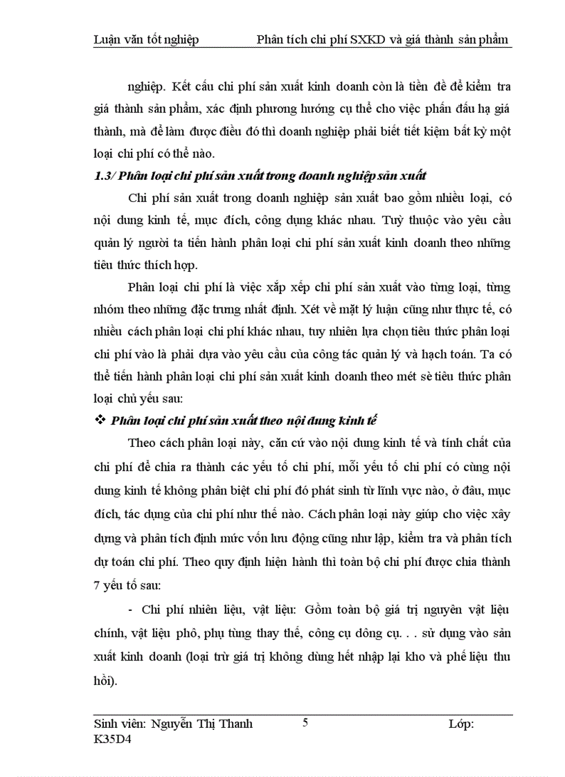image for page Phân tích tình hình thực hiện chi phí sản xuất kinh doanh và giá thành sản phẩm và các biện pháp góp phần tiết kiệm chi phí tại Công ty giầy Thăng Long