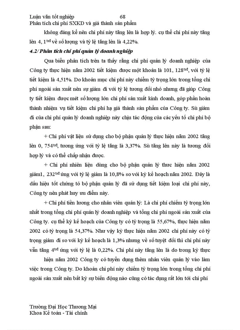 image for page Phân tích tình hình thực hiện chi phí sản xuất kinh doanh và giá thành sản phẩm và các biện pháp góp phần tiết kiệm chi phí tại Công ty giầy Thăng Long