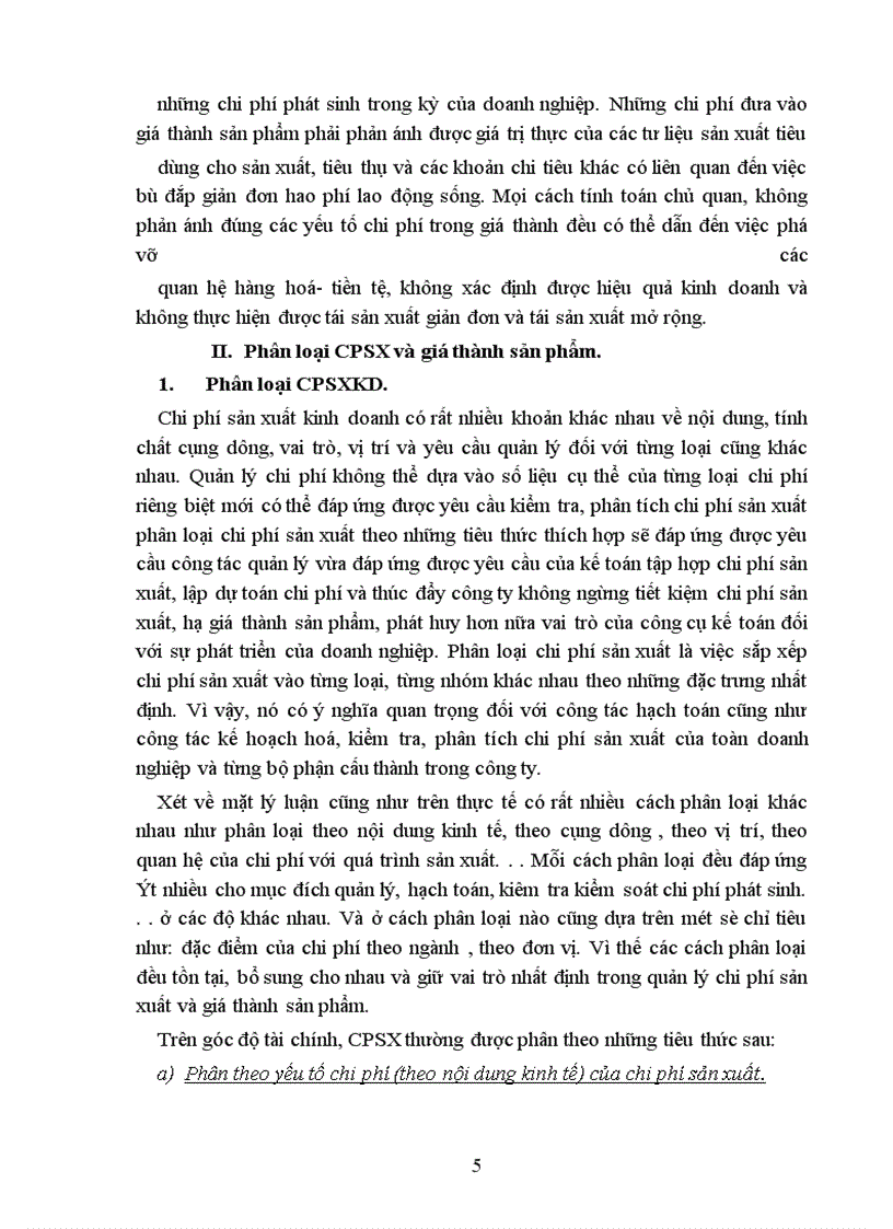 image for page Hạch toán chi phí sản xuất và tính gía thành sản phẩm tại nhà máy cơ khí Hồng Nam