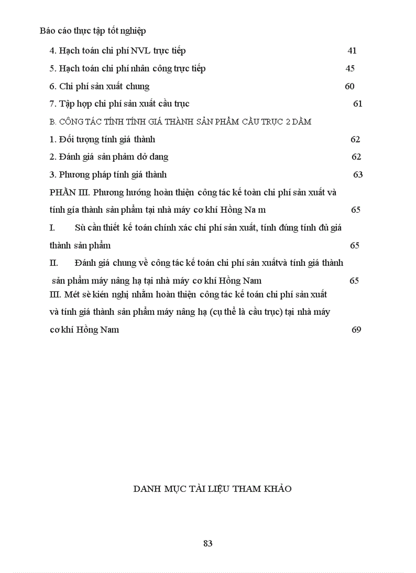 image for page Hạch toán chi phí sản xuất và tính gía thành sản phẩm tại nhà máy cơ khí Hồng Nam