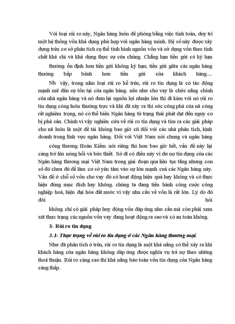 image for page Giải pháp hạn chế rủi ro tín dụng ở ngân hàng công thương hoàn kiếm