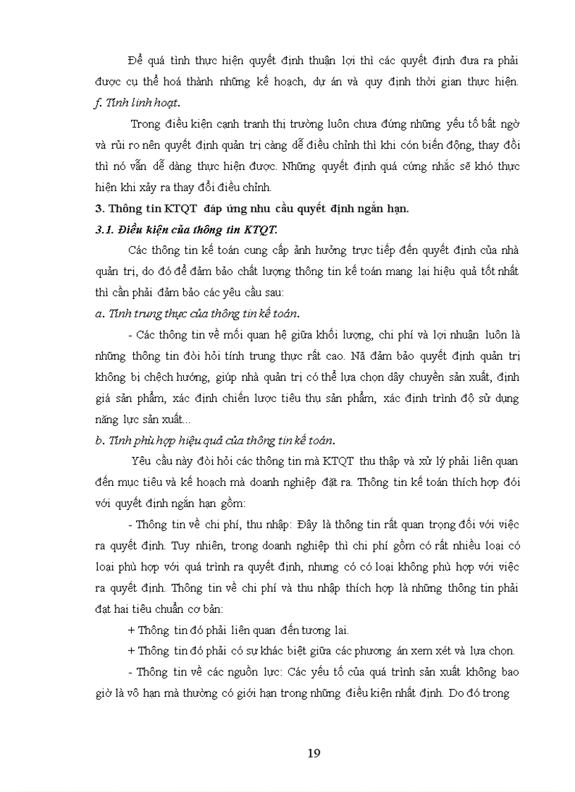 image for page Yêu cầu thông tin kế toán quản trị trong quyết định ngắn hạn
