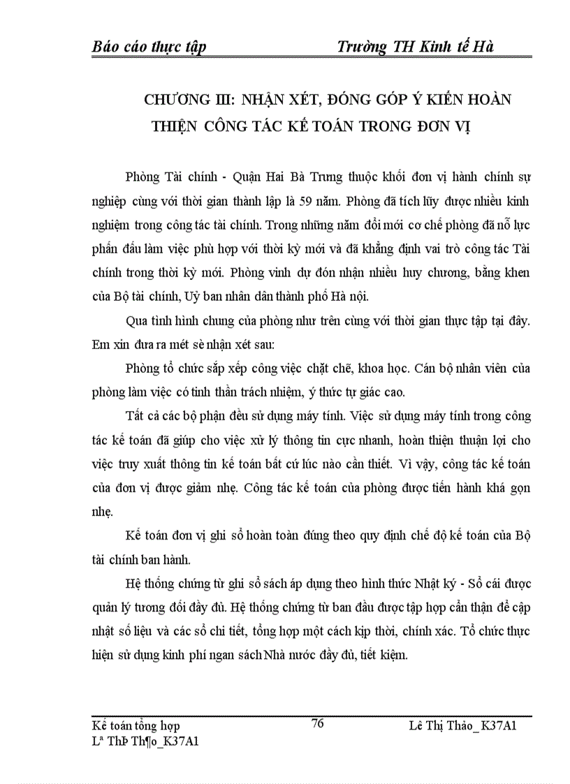 image for page Báo cáo thực tập tại phòng tài chính Quận – Hai Bà Trưng