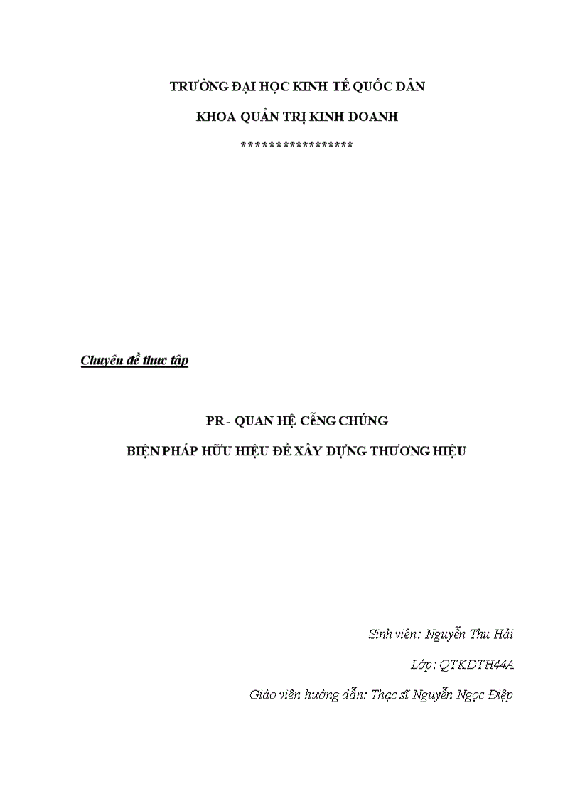 image for page PR - quan hệ công chúng - biện pháp hữu hiệu để phát triển thương hiệu