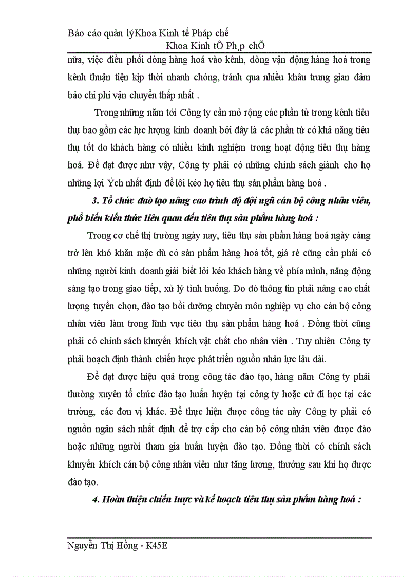 image for page Tổ chức công tác quản lý tiêu thụ sản phẩm hàng hoá tại Công ty Thương Mại XNK - Hà Nội