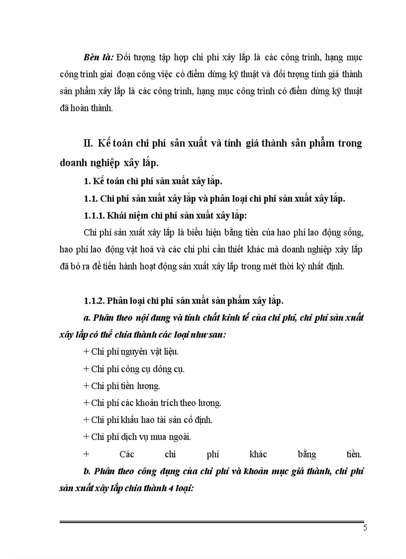 image for page Một số ý kiến về kế toán chi phí sản xuất và tính giá thành sản phẩm trong các doanh nghiệp sản xuất xây lắp