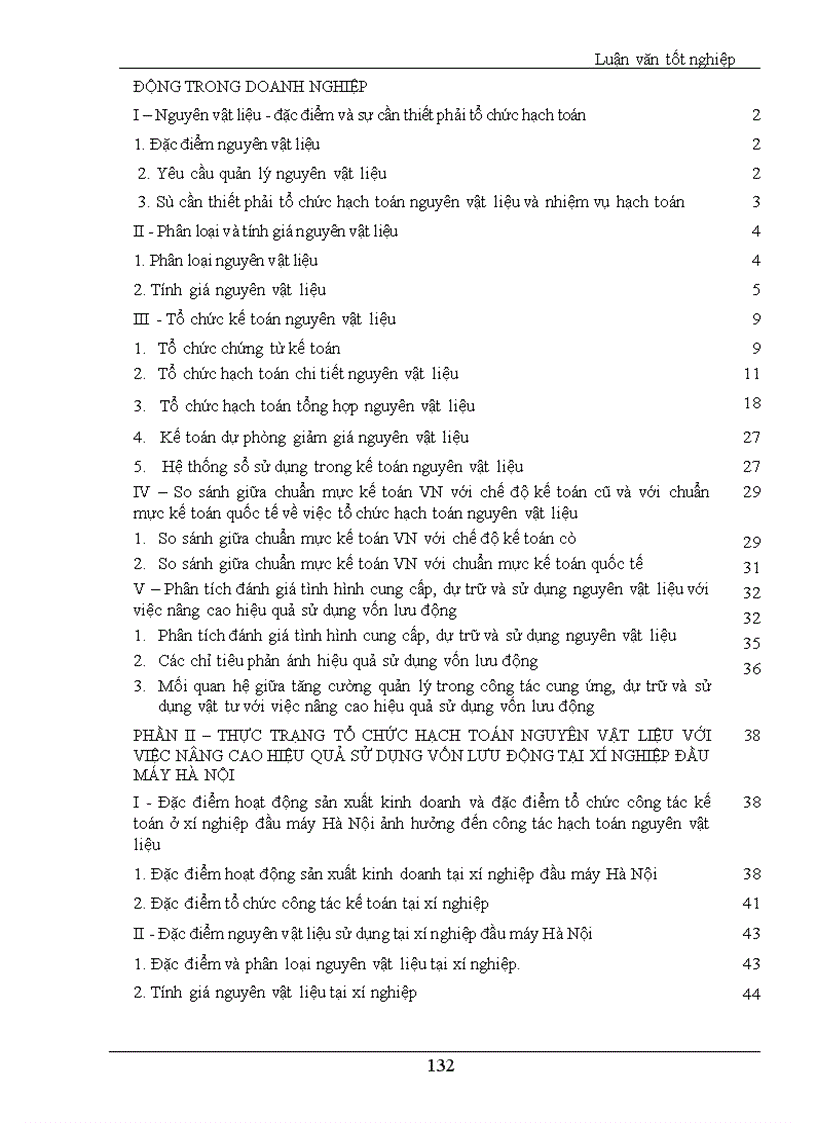 image for page Tổ chức kế toán nguyên vật liệu với việc nâng cao hiệu quả sử dụng vốn lưu động tại Xí nghiệp Đầu máy Hà Nội
