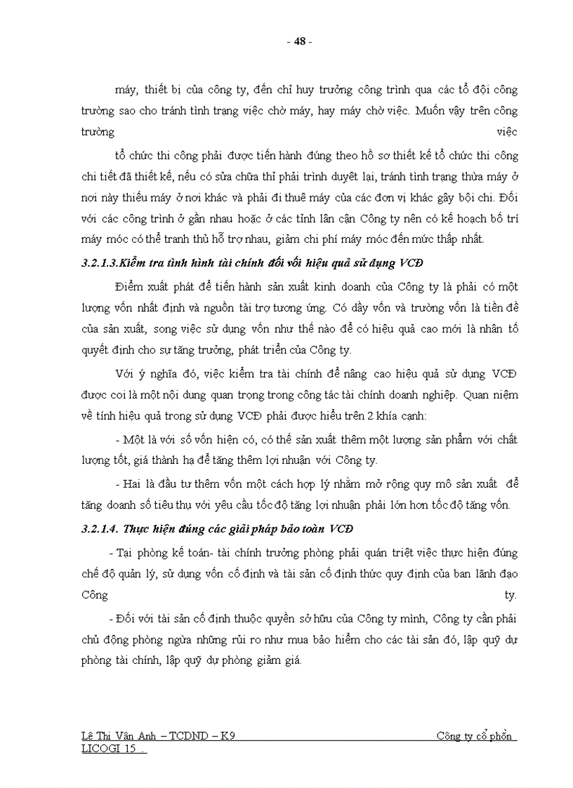 image for page Một số giải pháp nhằm nâng cao hiệu quả sử dụng vốn ở Công ty cổ phần LICOGI 15