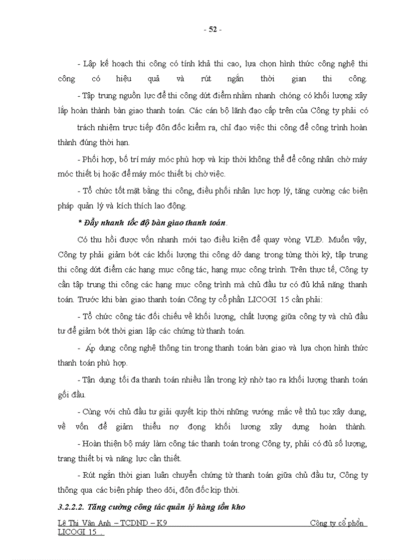 image for page Một số giải pháp nhằm nâng cao hiệu quả sử dụng vốn ở Công ty cổ phần LICOGI 15