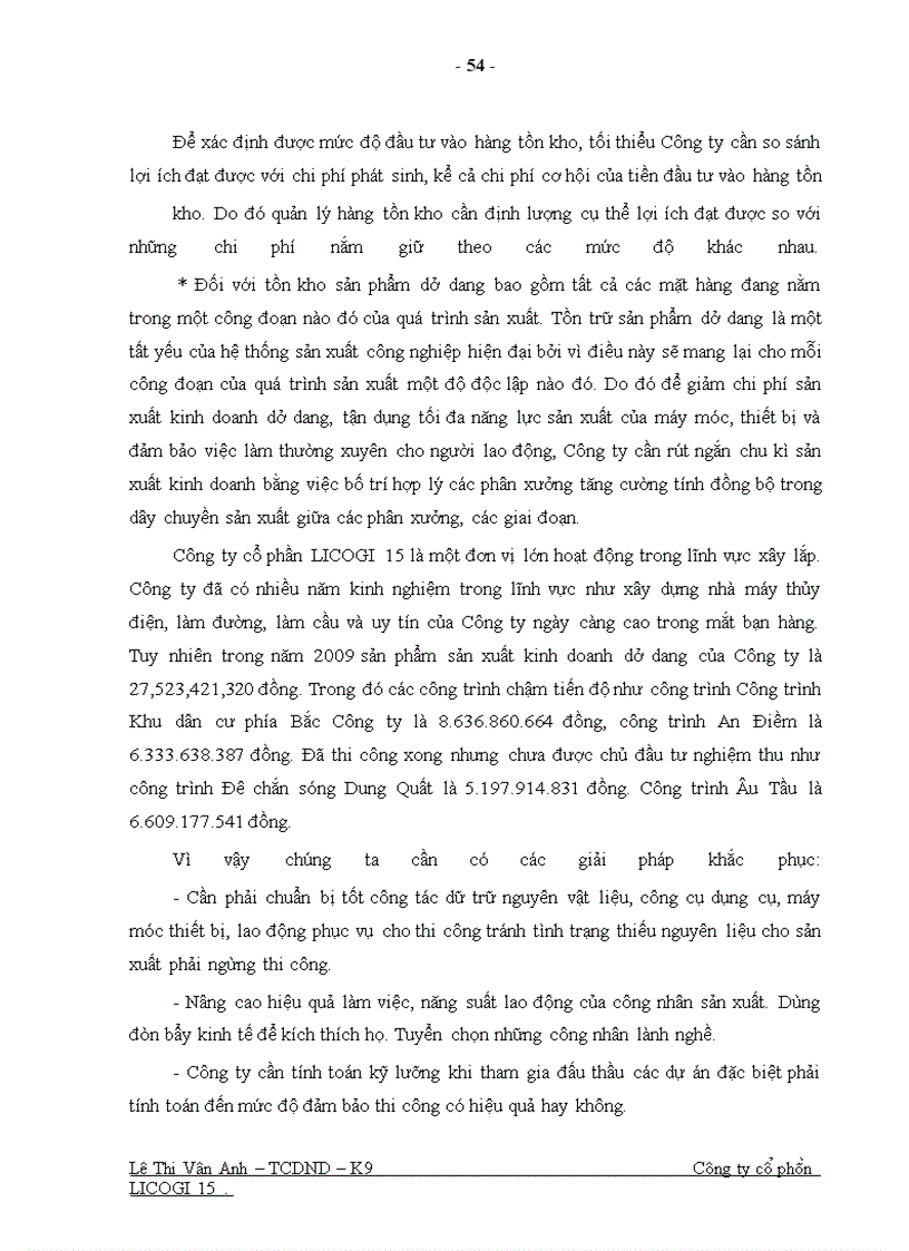 image for page Một số giải pháp nhằm nâng cao hiệu quả sử dụng vốn ở Công ty cổ phần LICOGI 15
