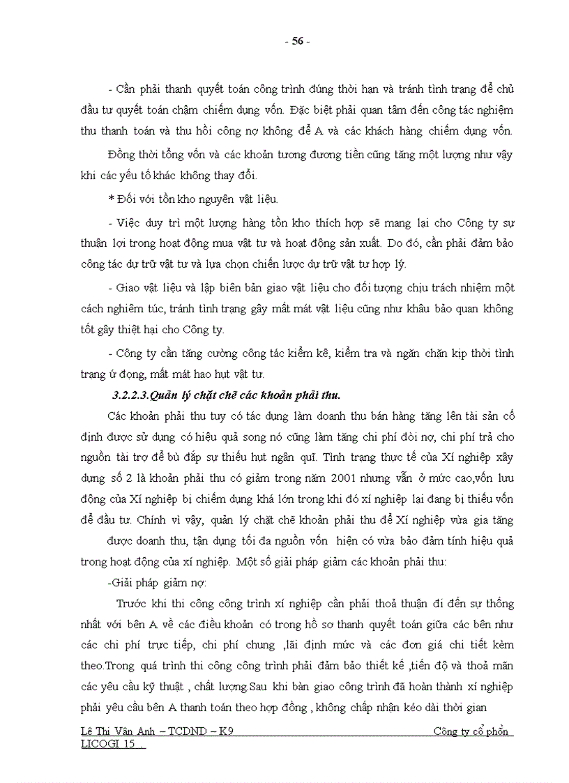 image for page Một số giải pháp nhằm nâng cao hiệu quả sử dụng vốn ở Công ty cổ phần LICOGI 15