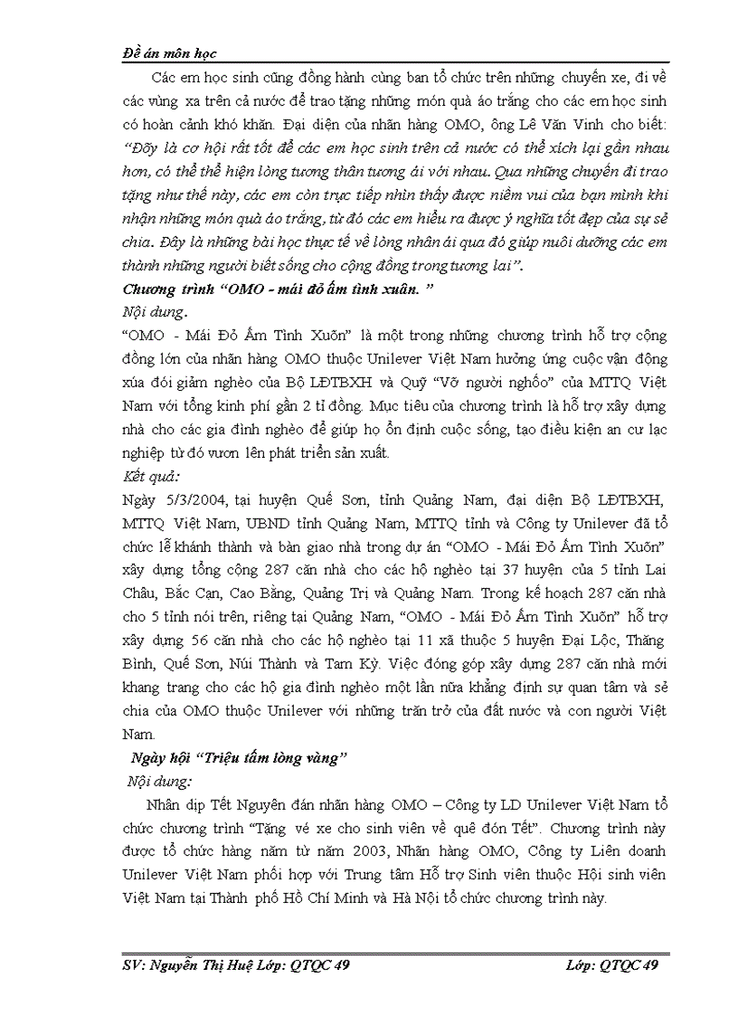 image for page Những giải pháp hoàn thiện hoạt động từ thiện của Omo Việt Nam