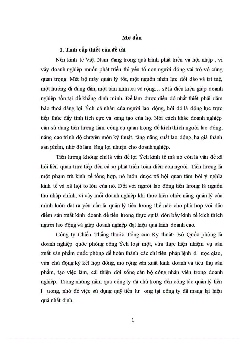 image for page Đổi mới công tác quản lý tiền lương tại công ty Chiến Thắng thuộc Tổng cục Kỹ Thuật - Bộ Quốc phòng)