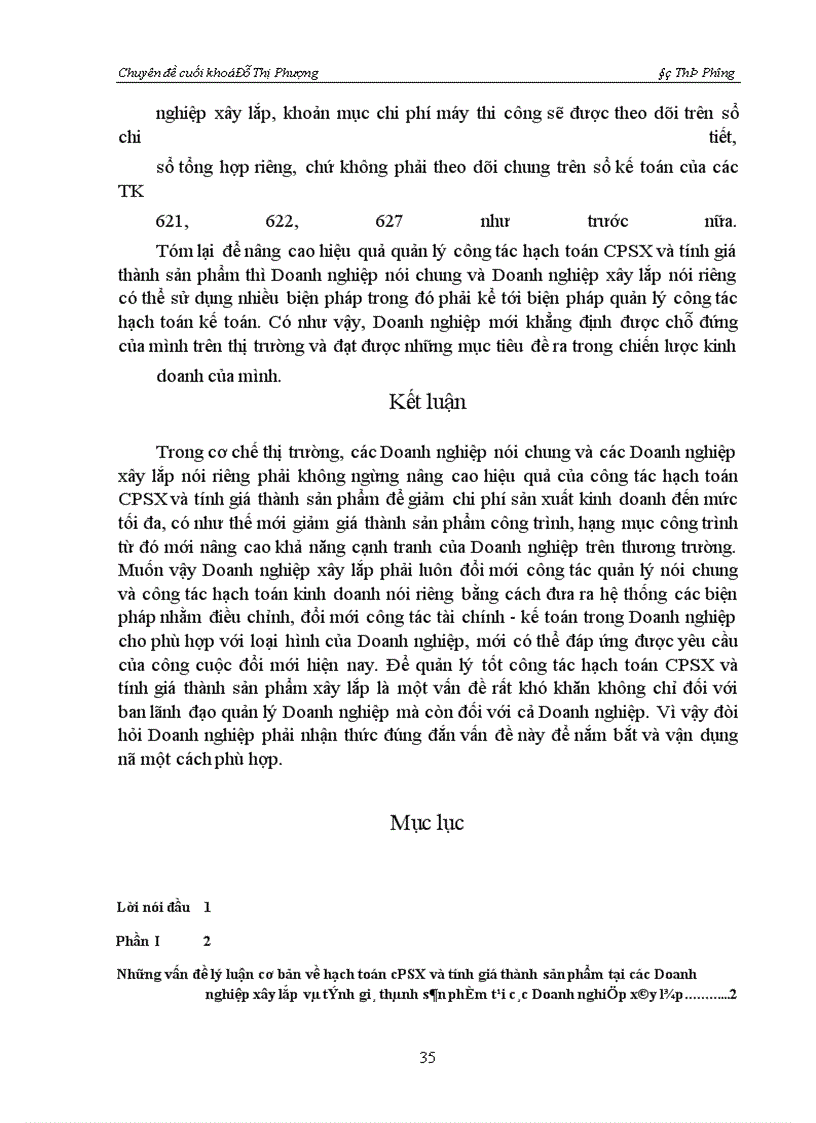 image for page Thực trạng hạch toán chi phí sản xuất và tính giá thành sản phẩm xây lắp và ý kiến đề xuất nhằm hoàn thiện vấn đề này.