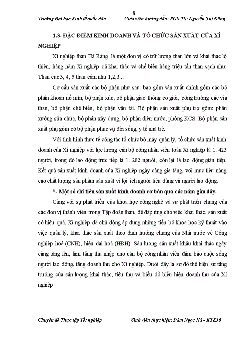image for page Kế toán chi phí sản xuất và tính giá thành sản phẩm tại Xí nghiệp than Hà Ráng,