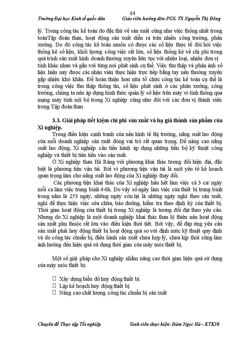 image for page Kế toán chi phí sản xuất và tính giá thành sản phẩm tại Xí nghiệp than Hà Ráng,