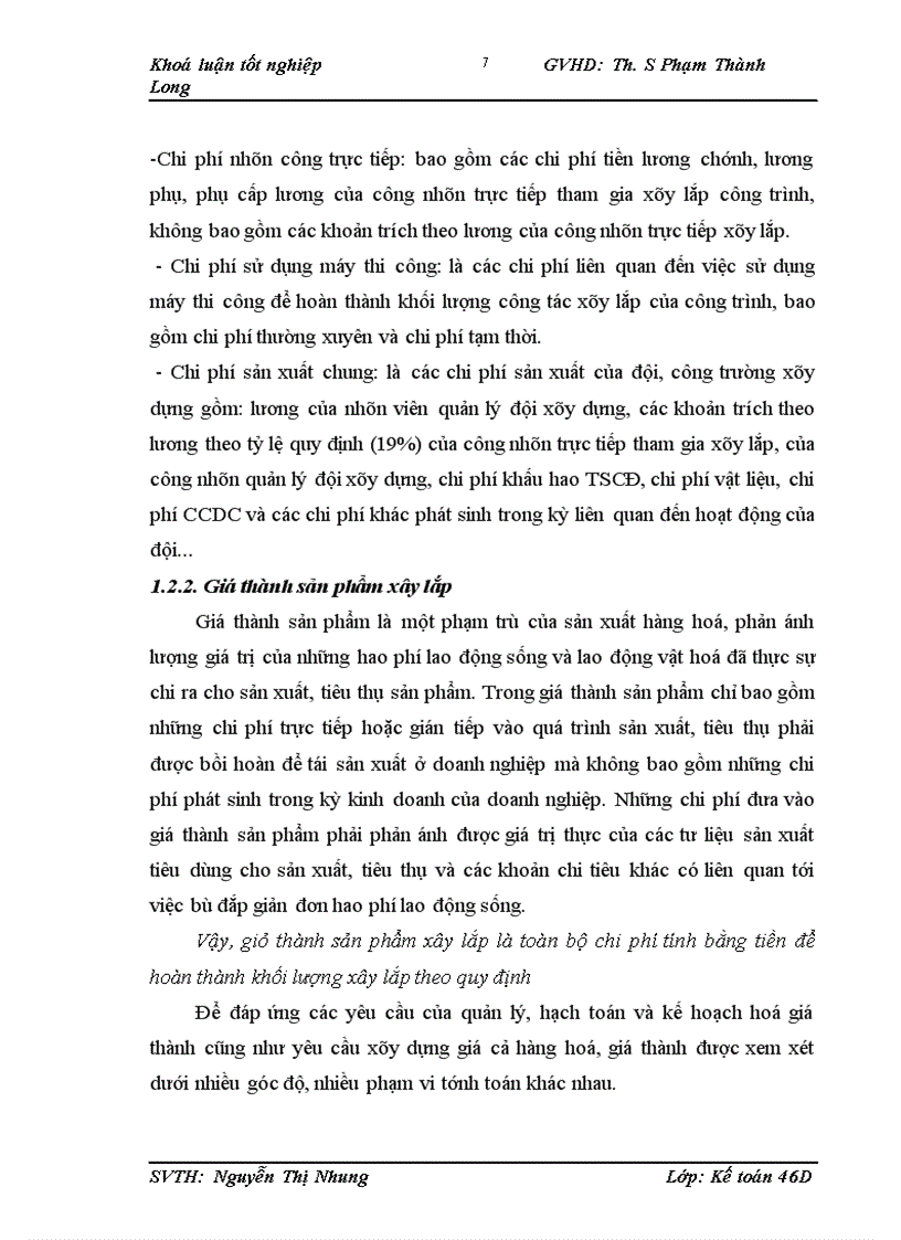 image for page Hoàn thiện kế toán chi phí sản xuất và tính giá thành sản phẩm xây lắp tại Công ty cổ phần xây dựng Vinashin