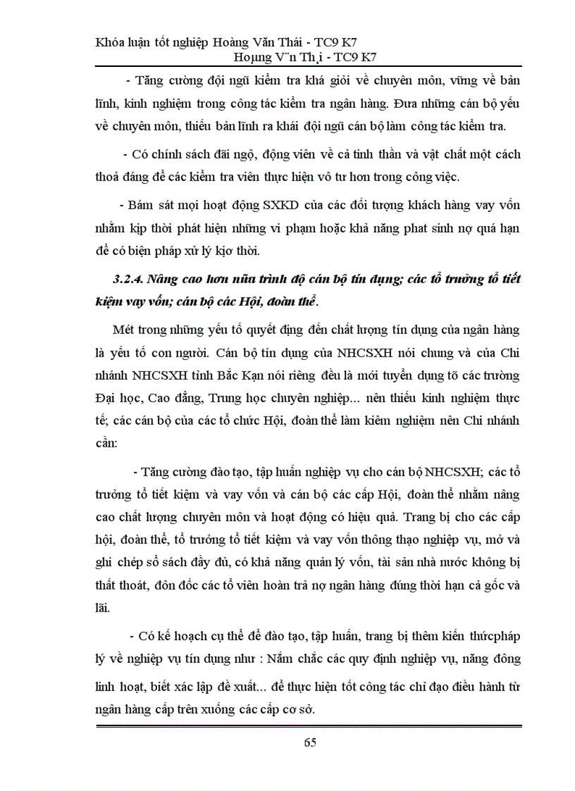 image for page Một số giải pháp nhằm nâng cao chất lượng tín dụng tại chi nhánh Ngân hàng chính sách xã hội tỉnh Bắc Kạn