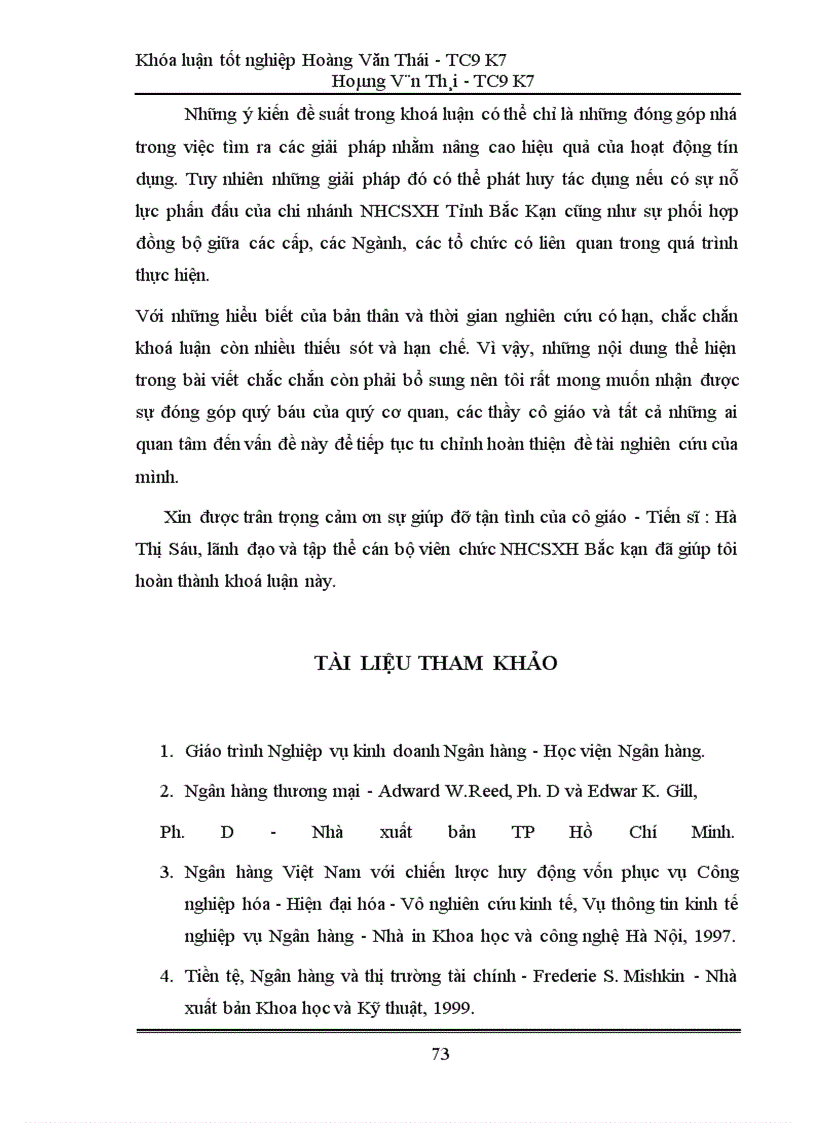 image for page Một số giải pháp nhằm nâng cao chất lượng tín dụng tại chi nhánh Ngân hàng chính sách xã hội tỉnh Bắc Kạn