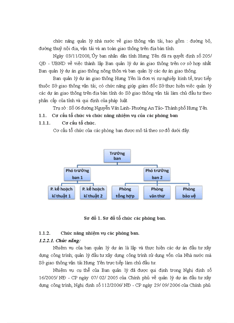 image for page Hoàn thiện công tác quản lý dự án tại ban quản lý dự án đầu tư xây dựng kết cấu hạ tầng giao thông- Sở giao thông vận tải Hưng Yên