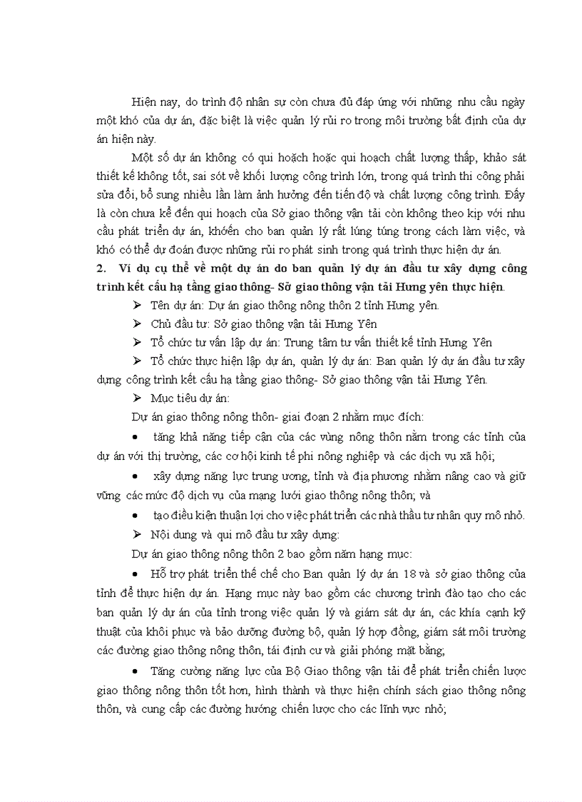 image for page Hoàn thiện công tác quản lý dự án tại ban quản lý dự án đầu tư xây dựng kết cấu hạ tầng giao thông- Sở giao thông vận tải Hưng Yên