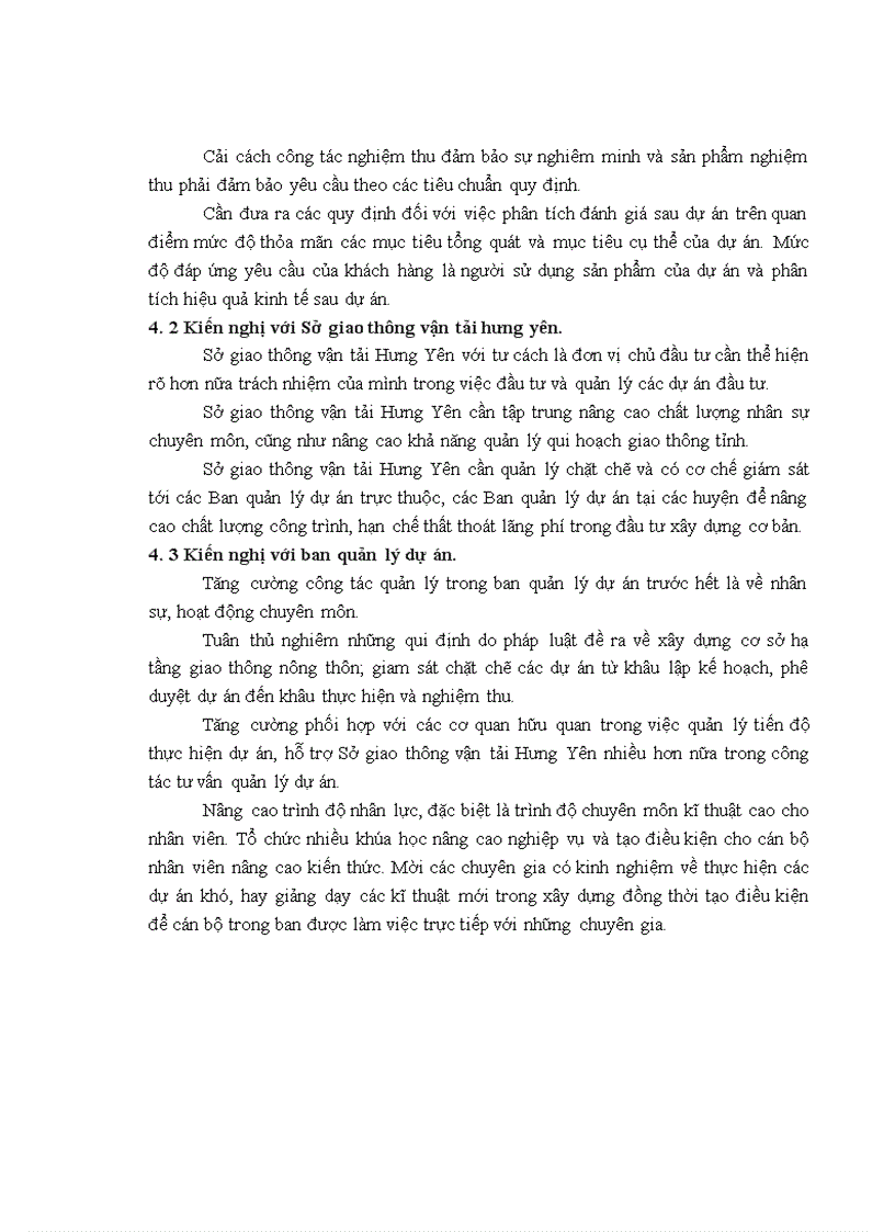 image for page Hoàn thiện công tác quản lý dự án tại ban quản lý dự án đầu tư xây dựng kết cấu hạ tầng giao thông- Sở giao thông vận tải Hưng Yên