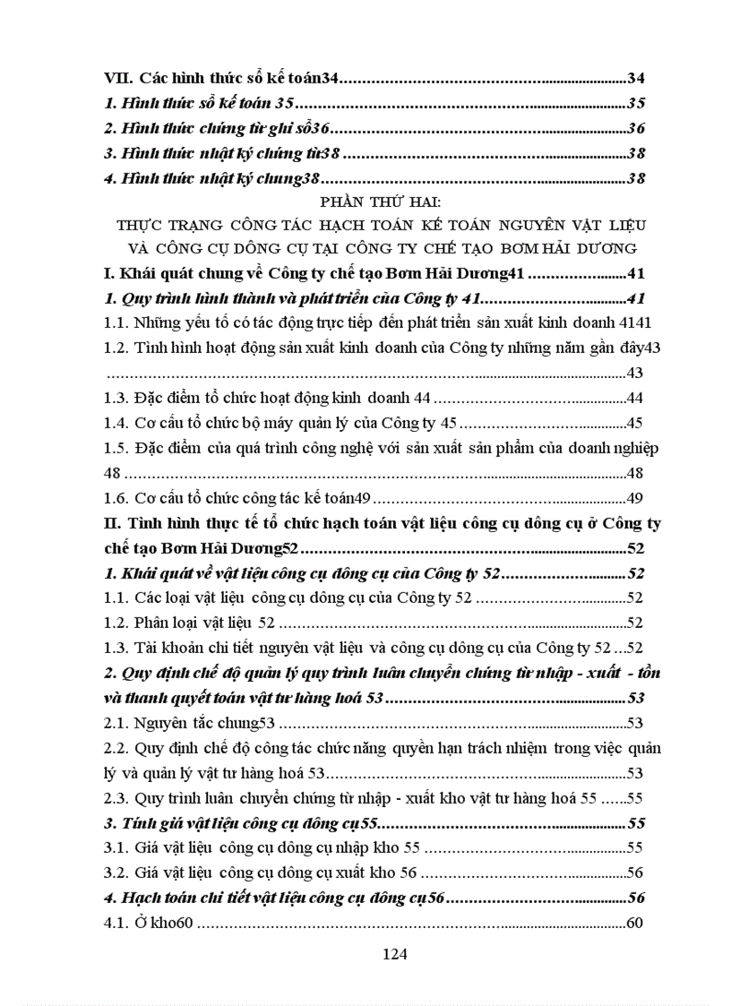 image for page Tổ chức hạch toán kế toán vật liệu và công cụ dụng cụ tại công ty chế tạo bơm Hải Dương