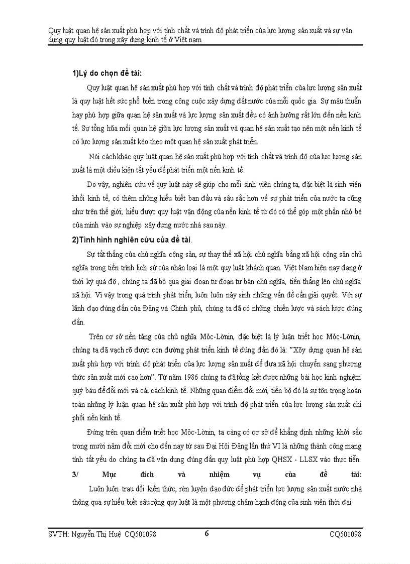 image for page Quy luật quan hệ sản xuất phù hợp với tính chất và trình độ phát triển của lực lượng sản xuất và sự vận dụng quy luật đó trong xây dựng kinh tế ở Việt nam