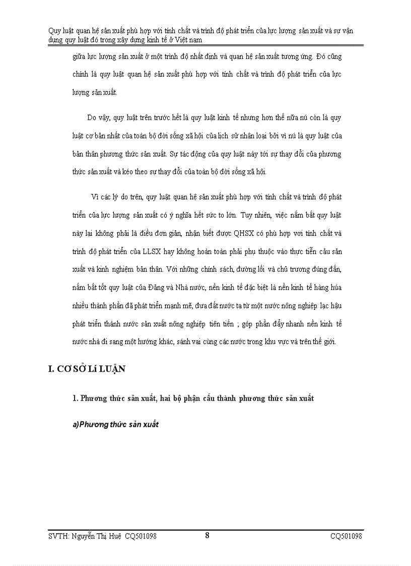 image for page Quy luật quan hệ sản xuất phù hợp với tính chất và trình độ phát triển của lực lượng sản xuất và sự vận dụng quy luật đó trong xây dựng kinh tế ở Việt nam