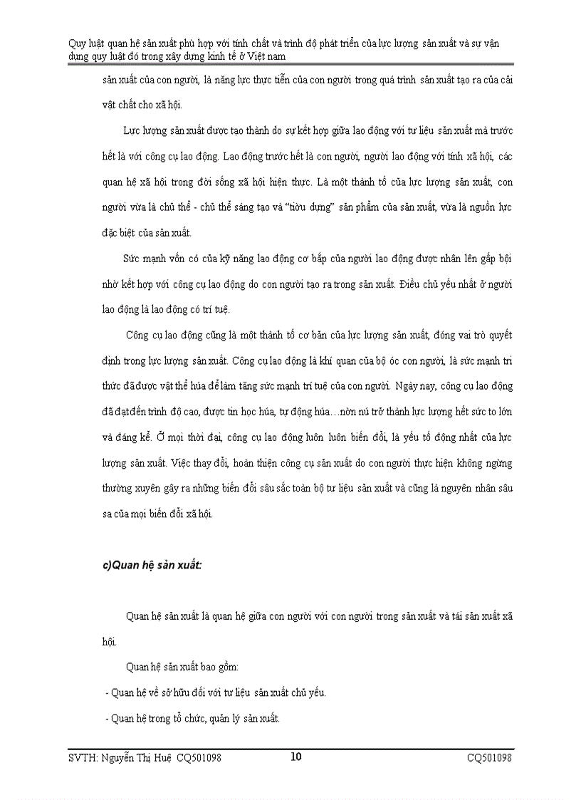 image for page Quy luật quan hệ sản xuất phù hợp với tính chất và trình độ phát triển của lực lượng sản xuất và sự vận dụng quy luật đó trong xây dựng kinh tế ở Việt nam