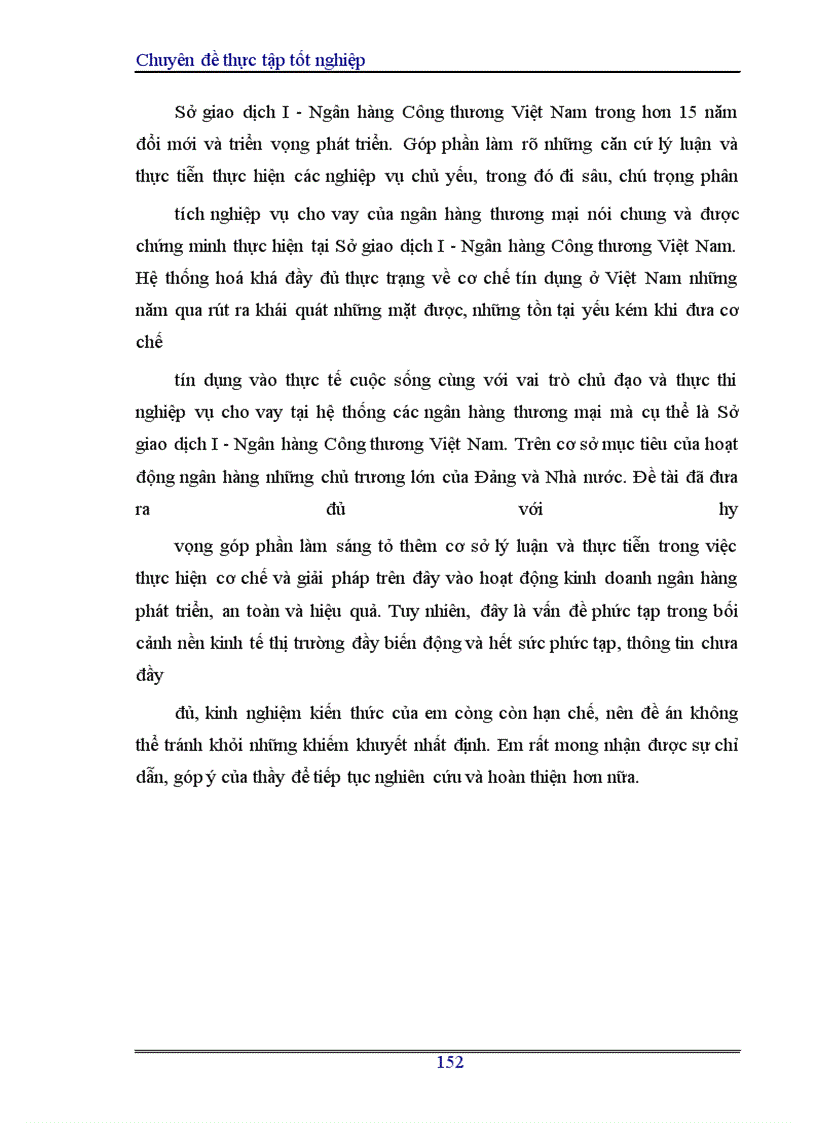 image for page Hoàn thiện nghiệp vụ cho vay của Sở giao dịch I- Ngân hàng Công thương Việt Nam