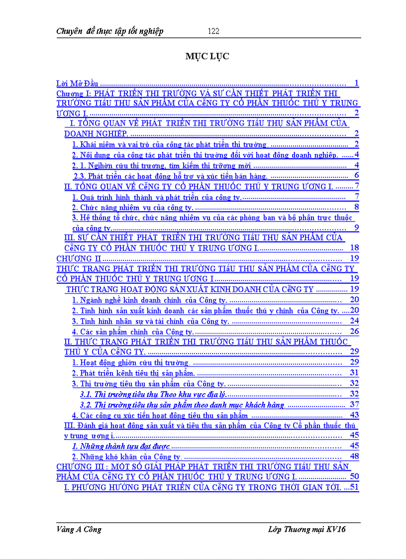 image for page Phát triển thị trường tiêu thụ sản phẩm của Công ty Cổ phần thuốc thú y trung ương I