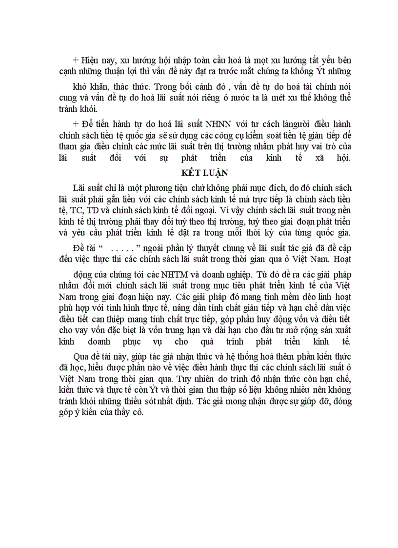 image for page Việc thực thi các chính sách lãi suất trong thời gian qua ở Việt Nam