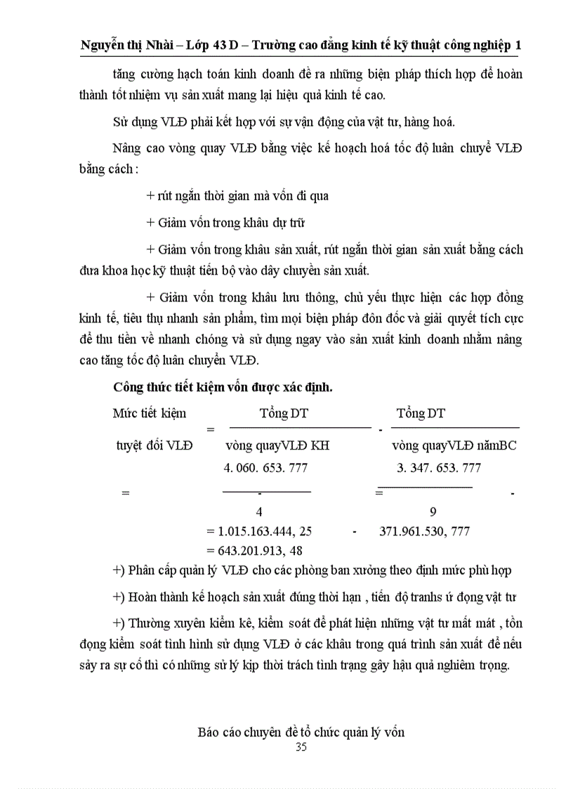 image for page Công tác quản lý vốn tại công ty Đồng Tháp
