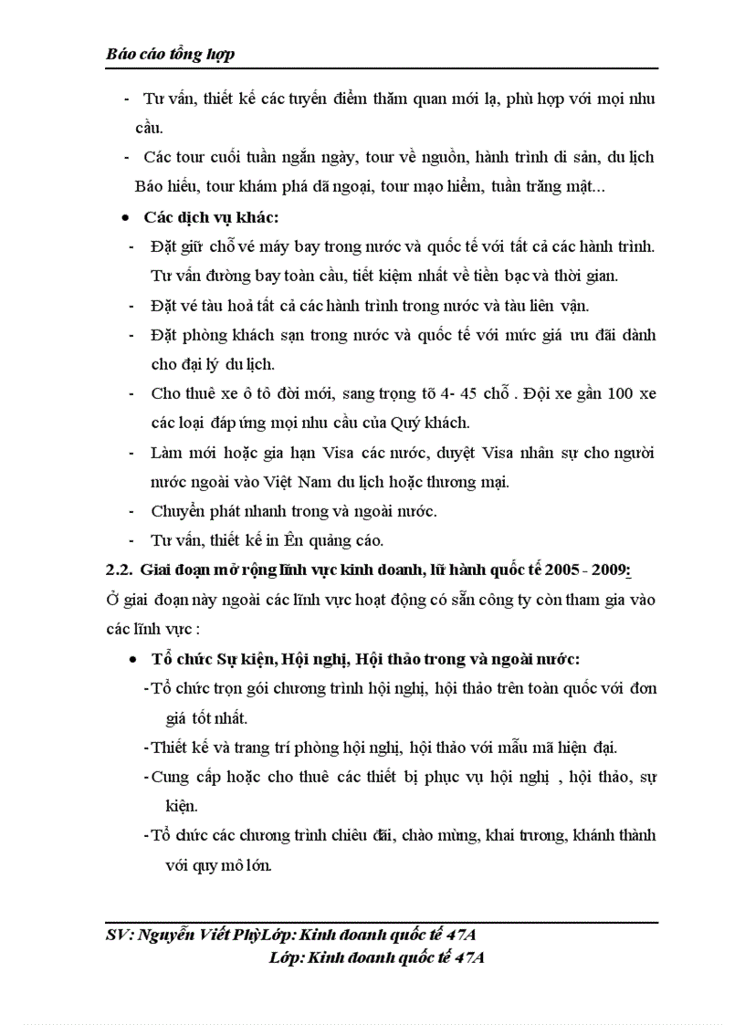 image for page Thực tập tổng hợp tại chi nhánh công ty CTTNHH Phát Triển Thế Kỷ Thương Mại và Du Lịch DCT