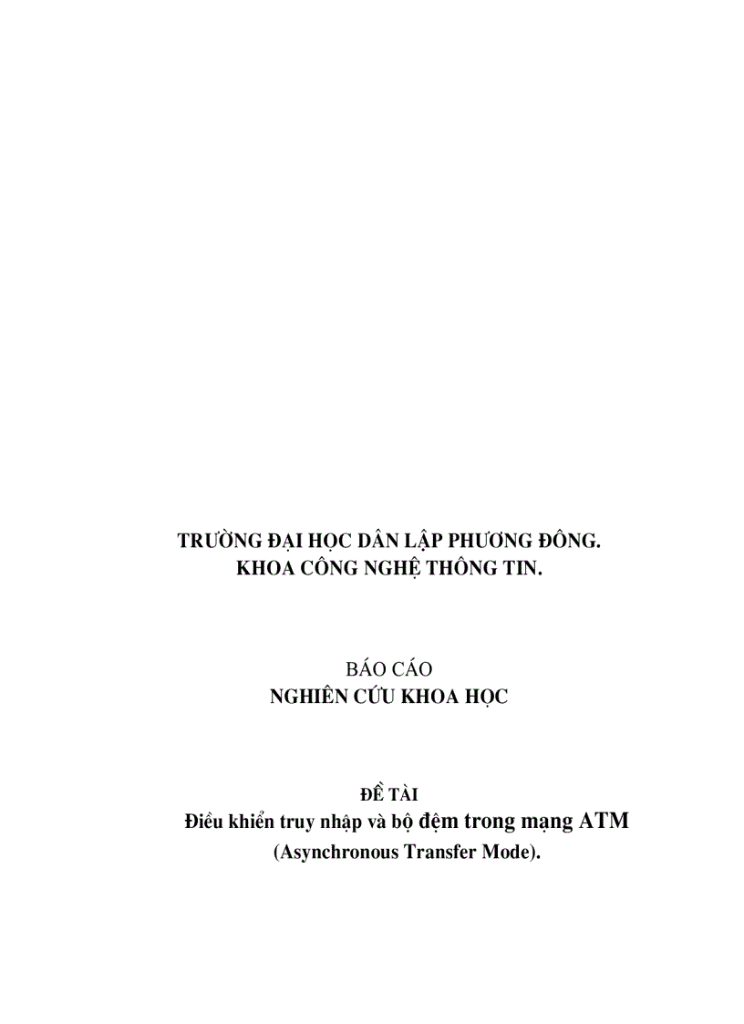 image for page Điều khiển truy nhập và bộ đệm trong mạng ATM