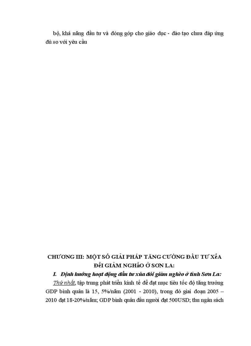 image for page Đầu tư xóa đói giảm nghèo ở Tỉnh Sơn La, thực trạng và giải pháp