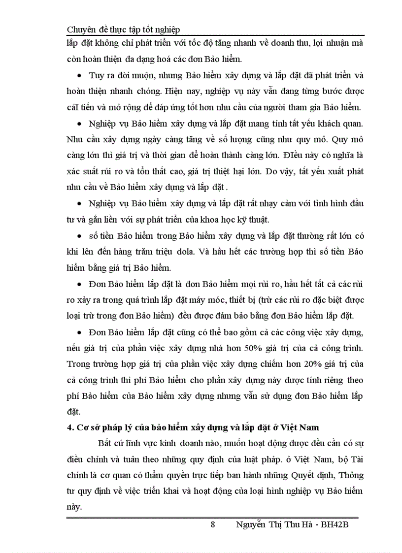 image for page Bàn về nghiệp vụ Bảo hiểm xây dựng và lắp đặt tại công ty bảo hiểm thành phố Hồ Chí Minh chi nhánh tại Hà Nội