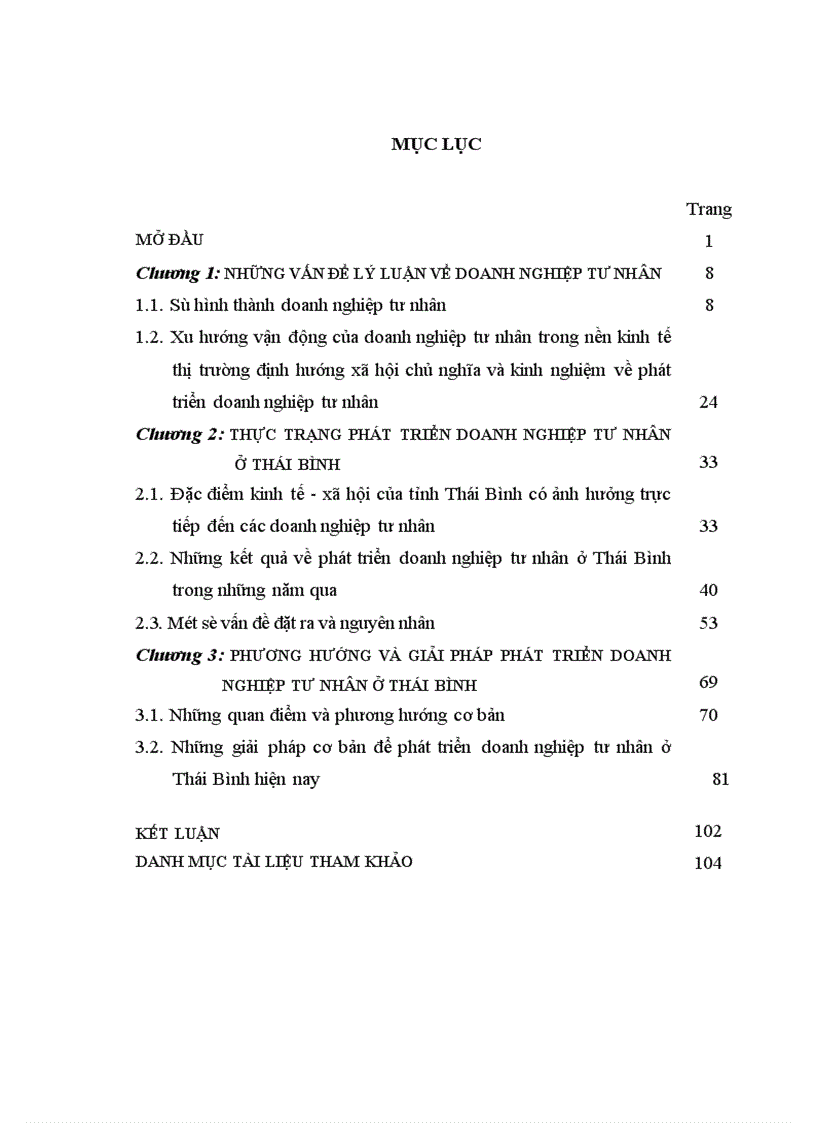 image for page Doanh nghiệp tư nhân ở Thái Bình hiện nay