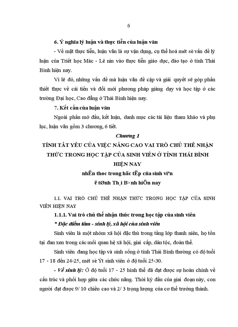 image for page Nâng cao vai trò chủ thể nhận thức trong học tập của sinh viên ở tỉnh Thái Bình hiện nay