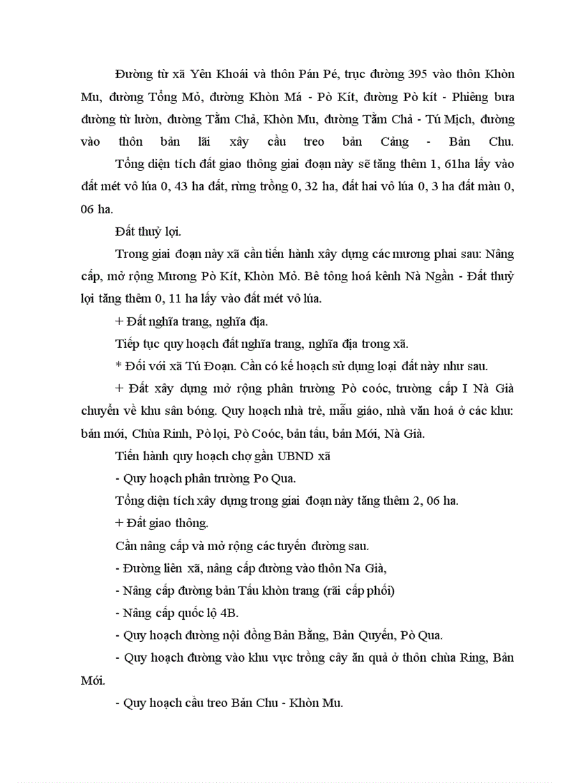 image for page Nội dung của việc lập quy hoạch, kế hoạch sử dụng đất đai, ứng dụng vào hai xã tác đoạn và Khuất xá - huyện lộc Bình, tỉnh Lạng Sơn.v