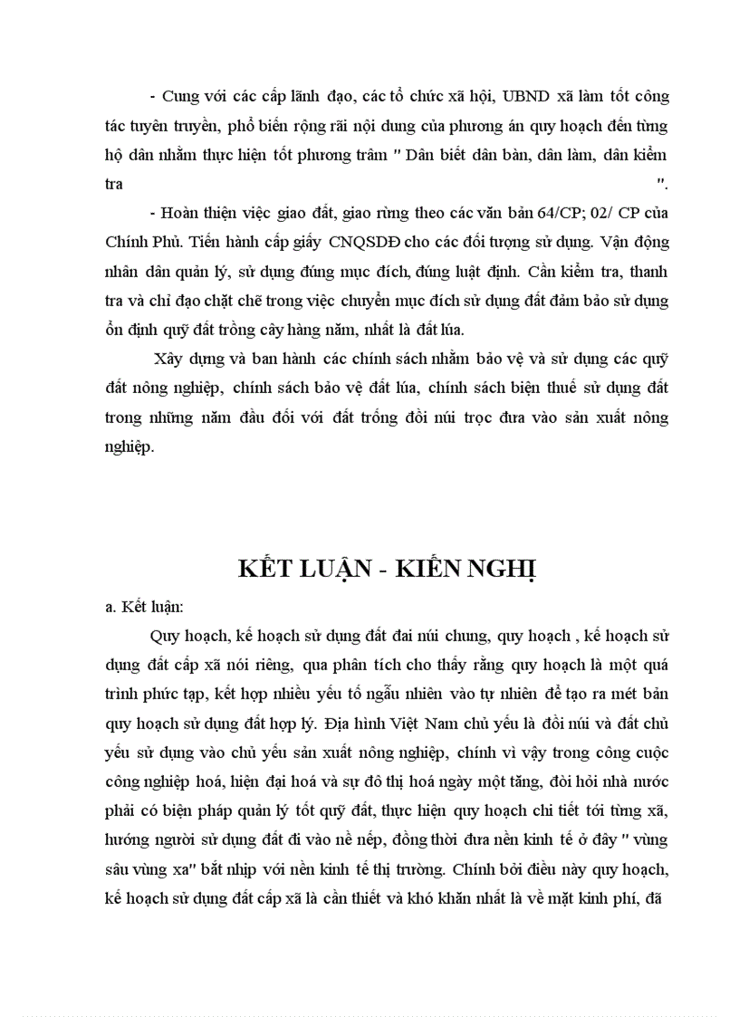 image for page Nội dung của việc lập quy hoạch, kế hoạch sử dụng đất đai, ứng dụng vào hai xã tác đoạn và Khuất xá - huyện lộc Bình, tỉnh Lạng Sơn.v