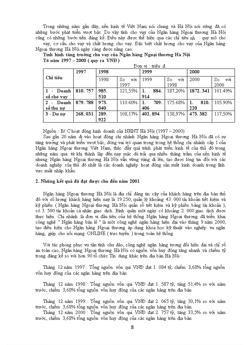 image for page Quản lý và theo dõi hoạt động Ngân hàng tại Ngân hàng Ngoại thương Hà Nội