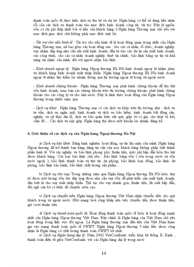 image for page Quản lý và theo dõi hoạt động Ngân hàng tại Ngân hàng Ngoại thương Hà Nội