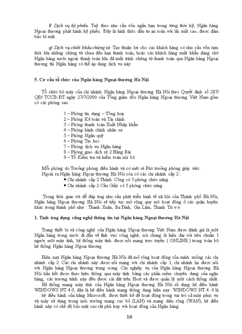 image for page Quản lý và theo dõi hoạt động Ngân hàng tại Ngân hàng Ngoại thương Hà Nội