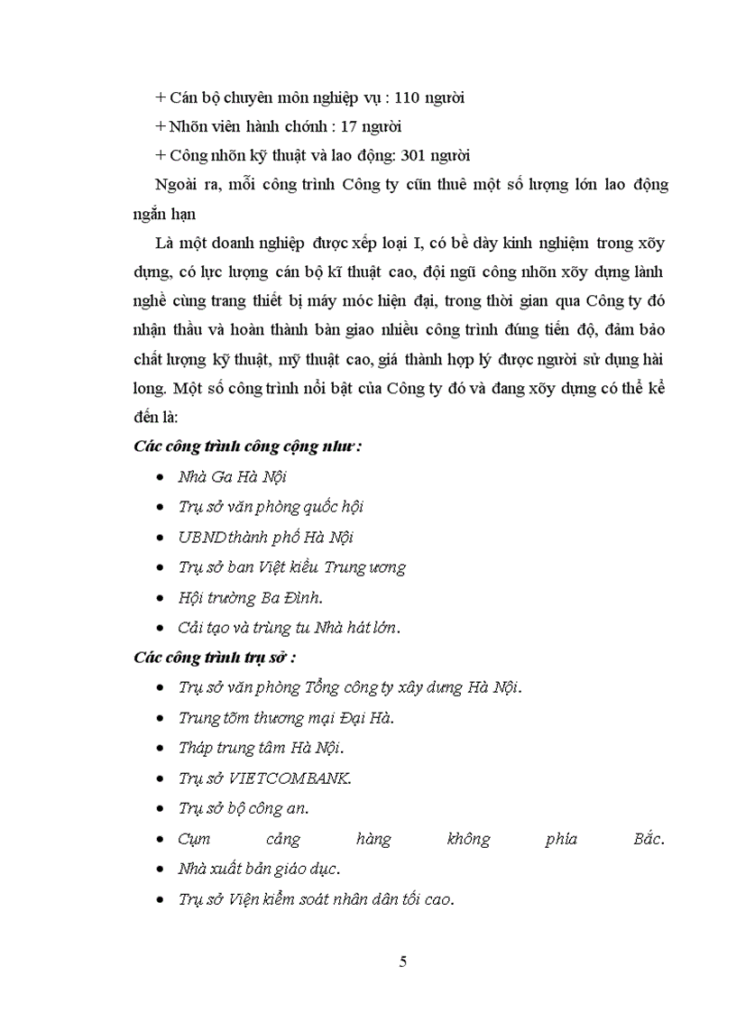 image for page Báo cáo thực tập tại Công ty Cổ phần Xây dựng Số 1 - Hà Nội