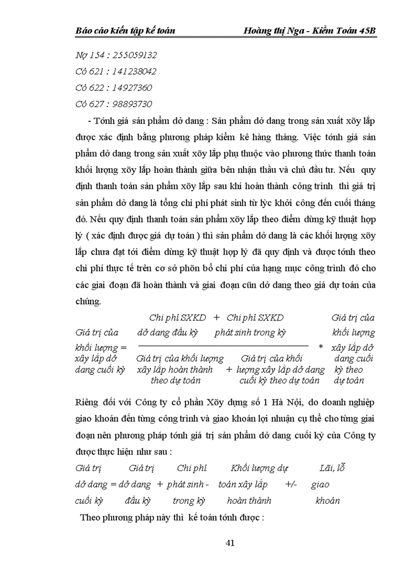 image for page Báo cáo thực tập tại Công ty Cổ phần Xây dựng Số 1 - Hà Nội