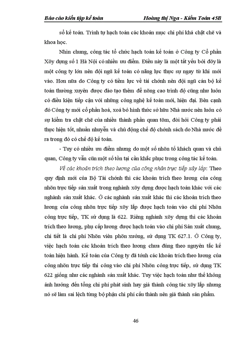 image for page Báo cáo thực tập tại Công ty Cổ phần Xây dựng Số 1 - Hà Nội