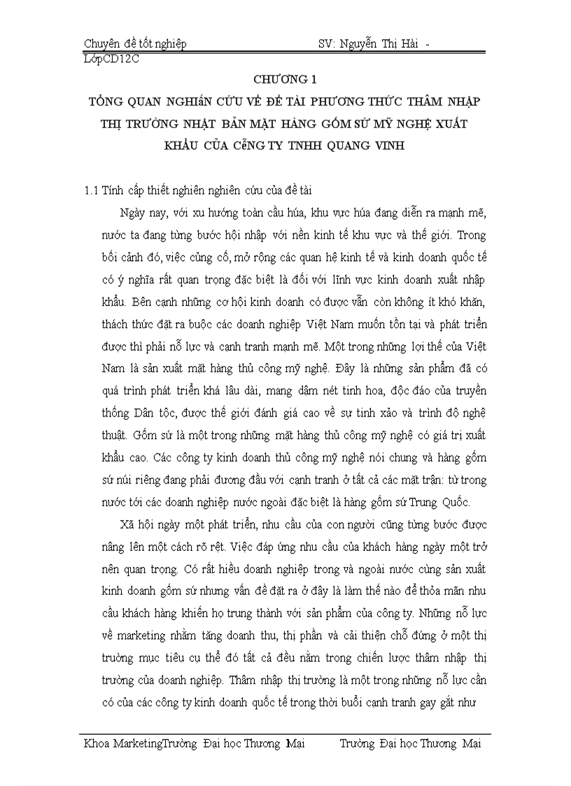 image for page Hoàn thiện phương thức thâm nhập thị trường Nhật Bản mặt hàng gốm sứ mỹ nghệ xuất khẩu của công ty TNHH Quang Vinh